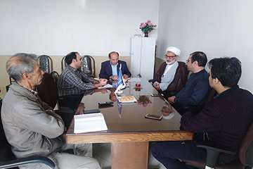بازدید مسئول دفتر نمایندگی ولی فقیه و دبیر اقامه نماز اداره کل دامپزشکی استان سمنان از اداره دامپزشک
